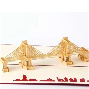Brooklyn bridge pop up card